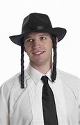 An Orthodox Talmudic Jew wearing his brimmed hat