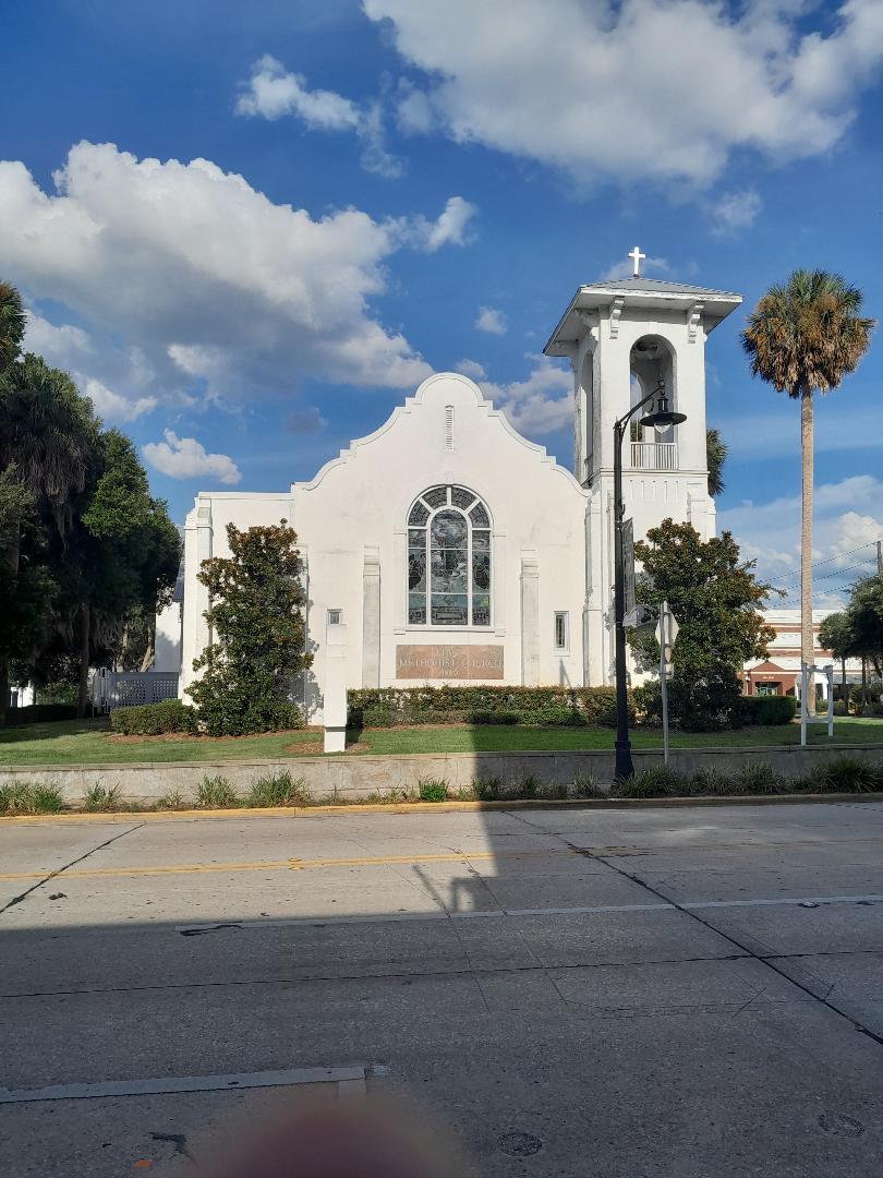 The United Methodist Church across the street on Woodland Ave, Deland