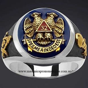 Scottish Rite Masonic Ring: 32nd Degree