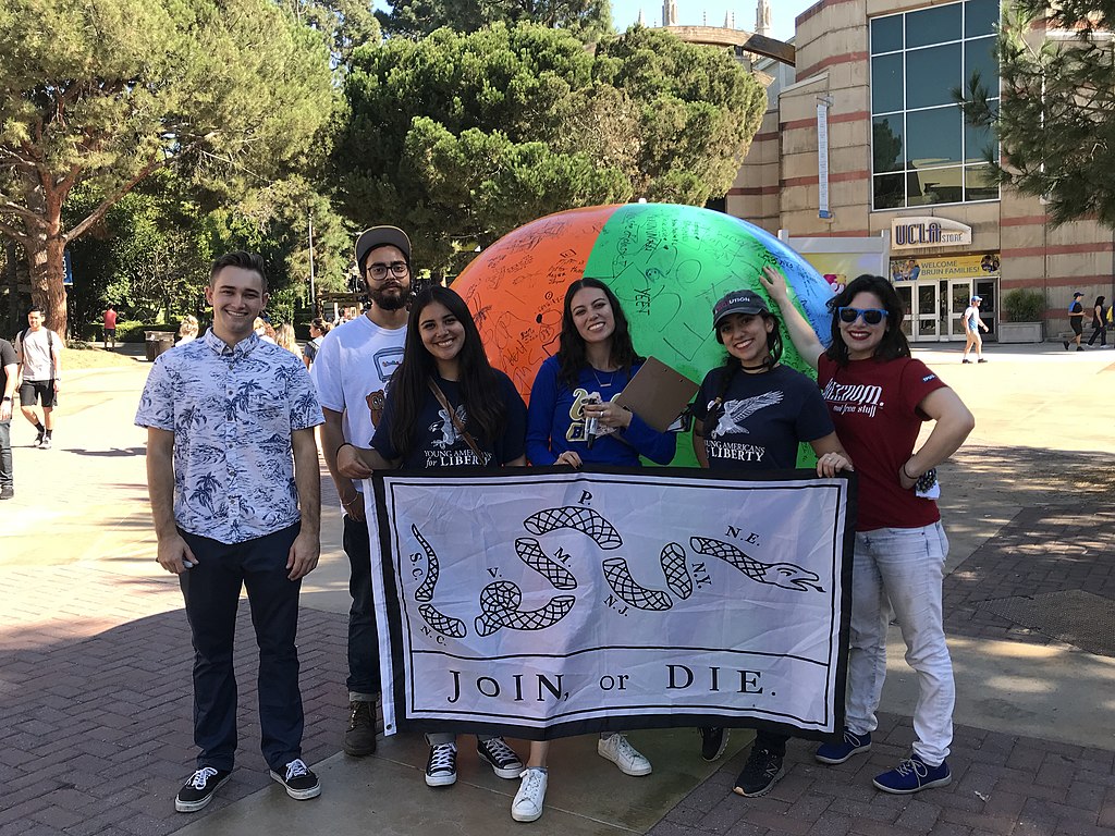 YAL activists at the University of California, Los Angeles (2018)