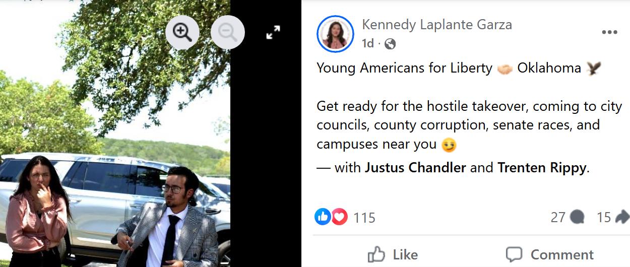 Young Americans for Liberty are planning a Hostile Takeover of America.  