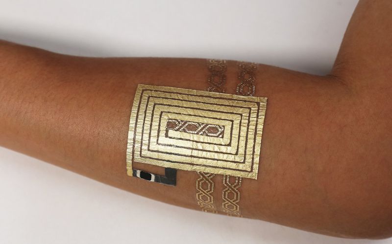 A "Smart Tattoo" integrated into the body